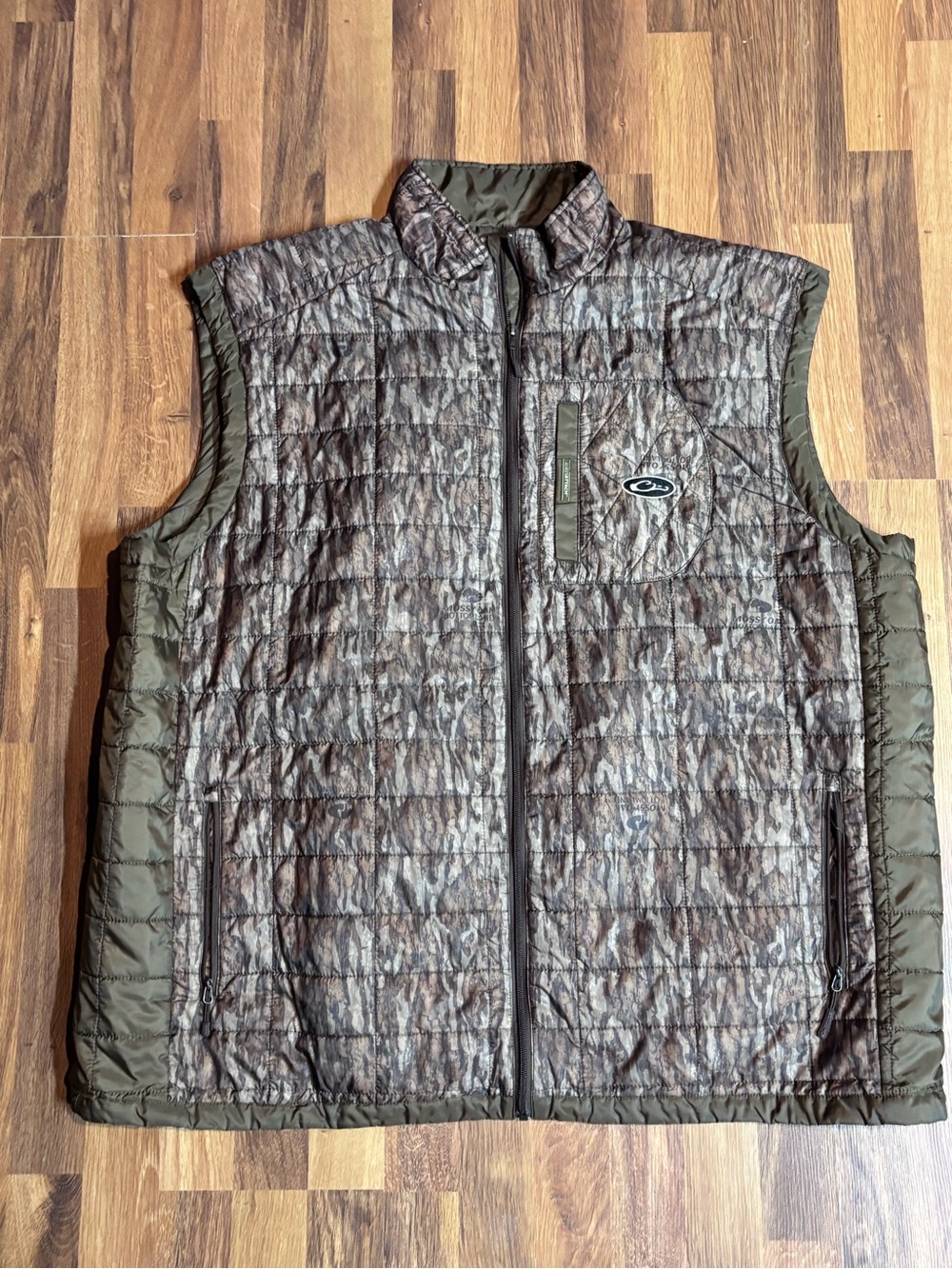 Drake Waterfowl Systems Hunting Vest Mossy Oak Camo Synthetic Down Men’s 3XL